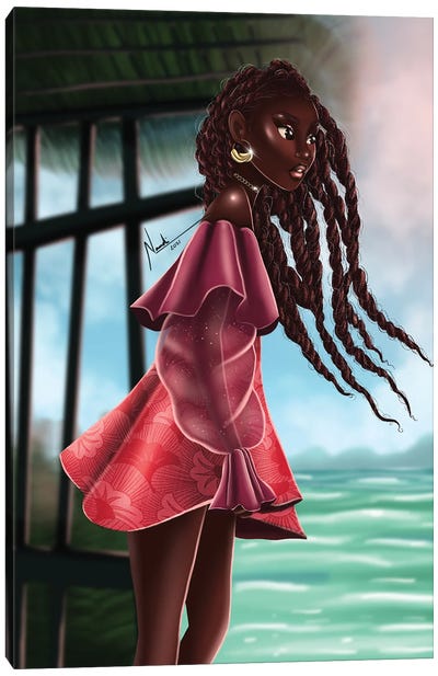 Senegalese Twists Canvas Art Print - Nandi L. Fernandez