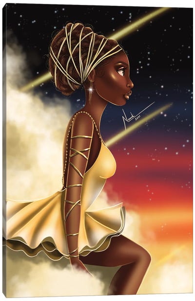 Cloud IX Canvas Art Print - Afrofuturism