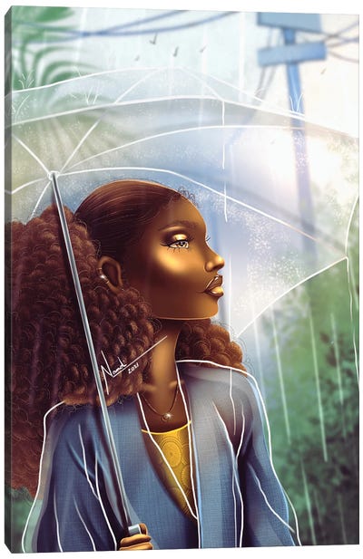 Rain Day Canvas Art Print - Nandi L. Fernandez