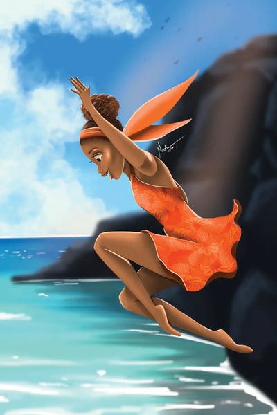 Leap by Nandi L. Fernandez metal wall art