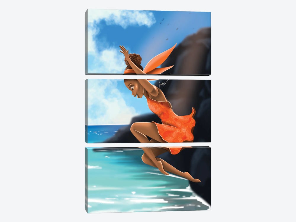 Leap by Nandi L. Fernandez 3-piece Canvas Art Print