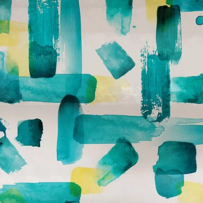 Aqua Abstract Square I by Northern Lights framed wall art