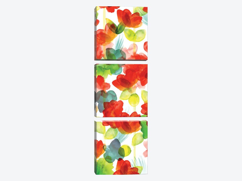 Tropical Floral Panel I by Northern Lights 3-piece Canvas Artwork