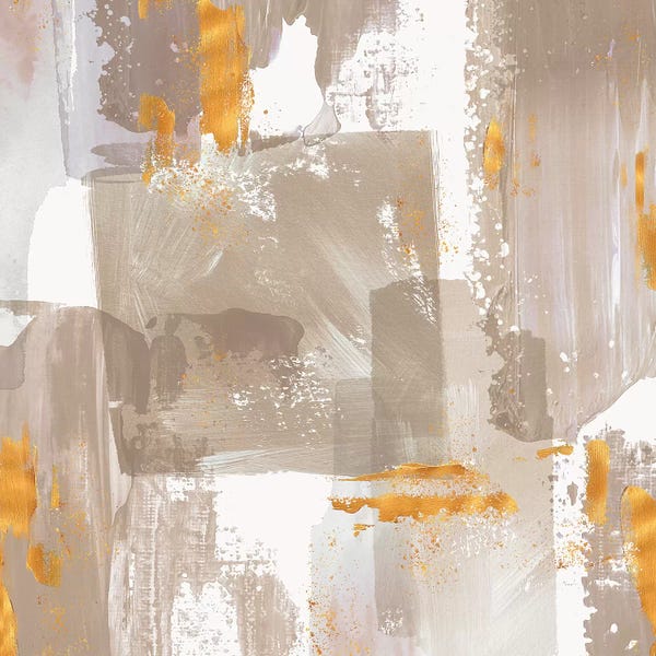 Northern Lights: Icescape Abstract Grey Gold II by Northern Lights