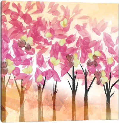 Pink Trees Canvas Art Print