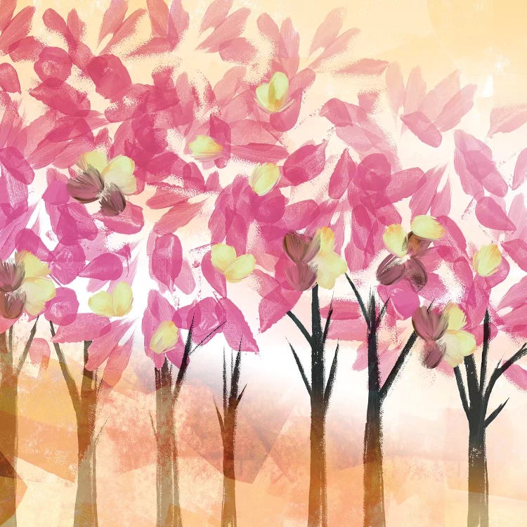 Pink Trees by Northern Lights wall art