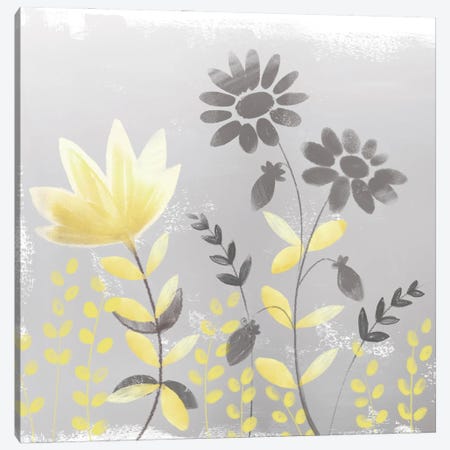 Soft Nature Yellow & Grey I Canvas Print #NLI38} by Northern Lights Canvas Artwork