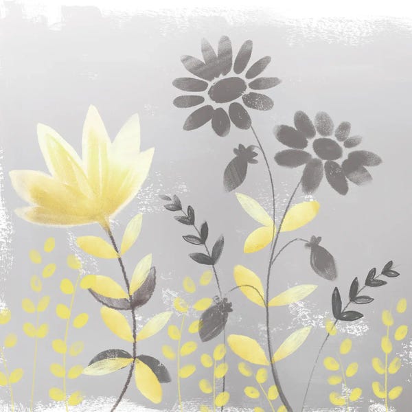 Northern Lights: Soft Nature Yellow & Grey I by Northern Lights