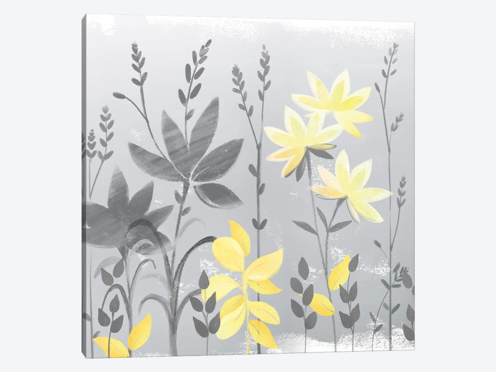 Soft Nature Yellow & Grey II by Northern Lights 1-piece Canvas Art