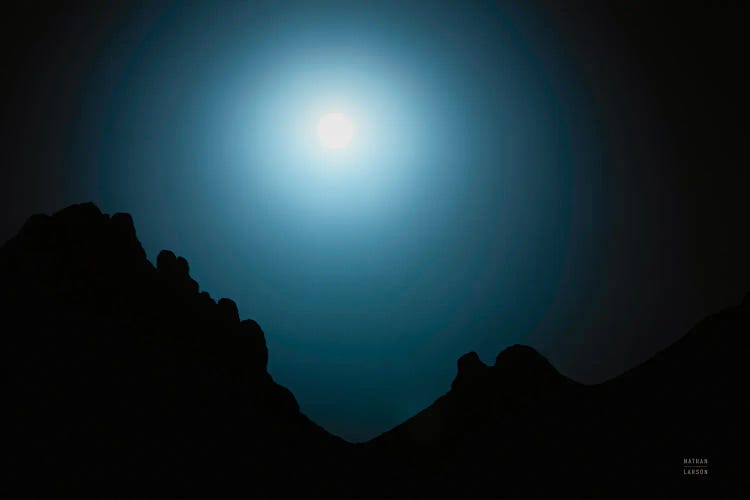 Blue Moon Desert by Nathan Larson wall art