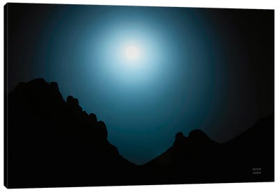 Blue Moon Desert Canvas Art Print