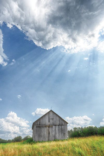 Barn Rays by Nathan Larson canvas print
