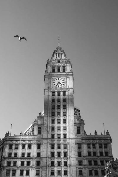 Nathan Larson: Chicago River Walk BW by Nathan Larson