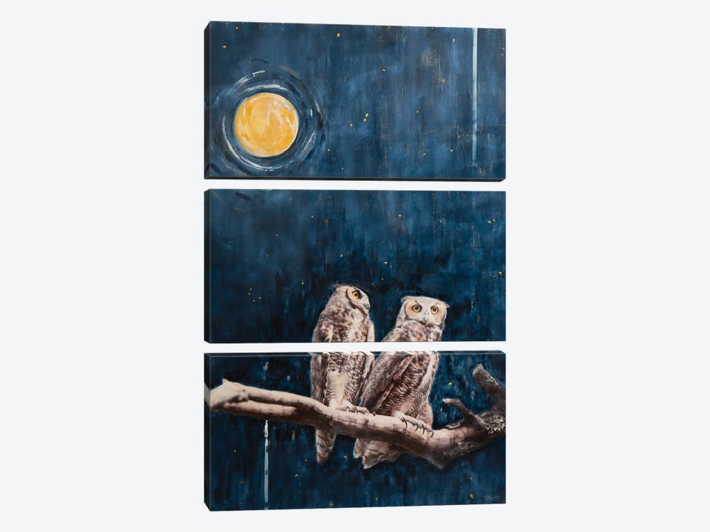Keeping Watch by Norah Levine 3-piece Canvas Wall Art