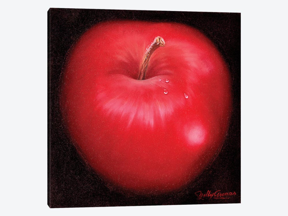 Red Apple by Nelly Arenas 1-piece Canvas Art