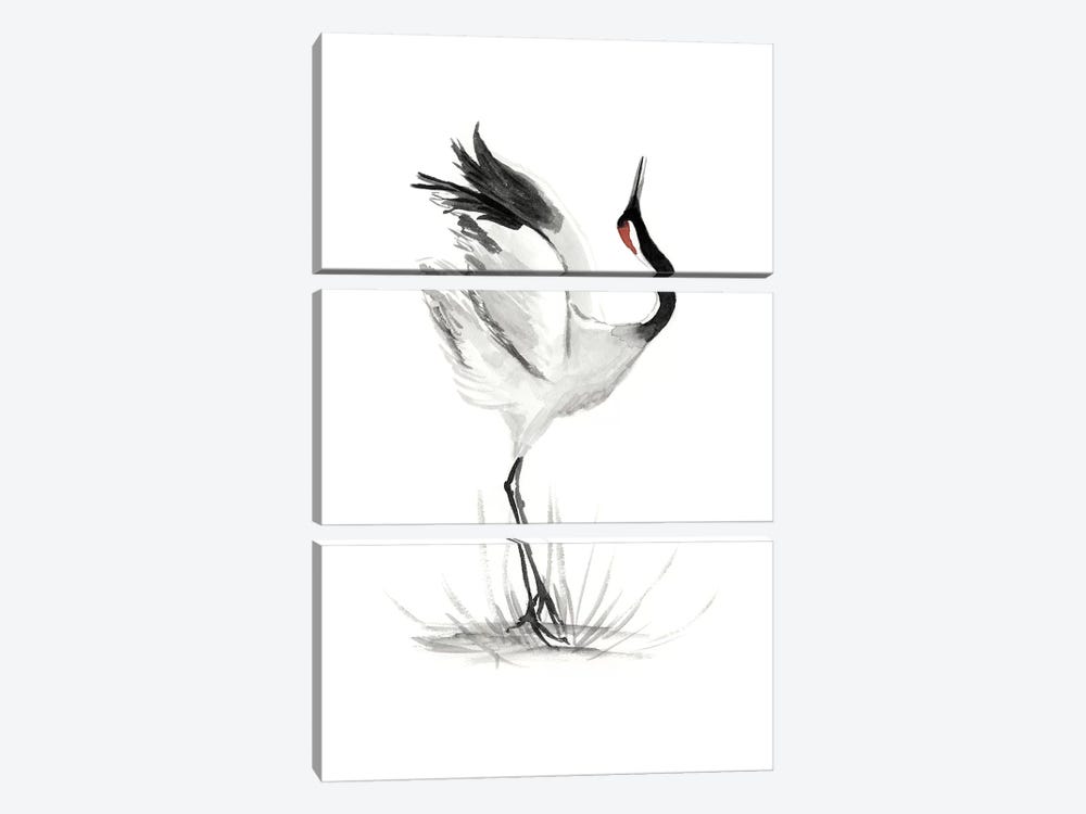 Japanese Cranes I by Naomi McCavitt 3-piece Canvas Artwork