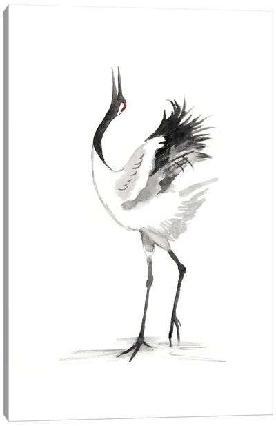 Japanese Cranes IV Canvas Art Print - Naomi McCavitt