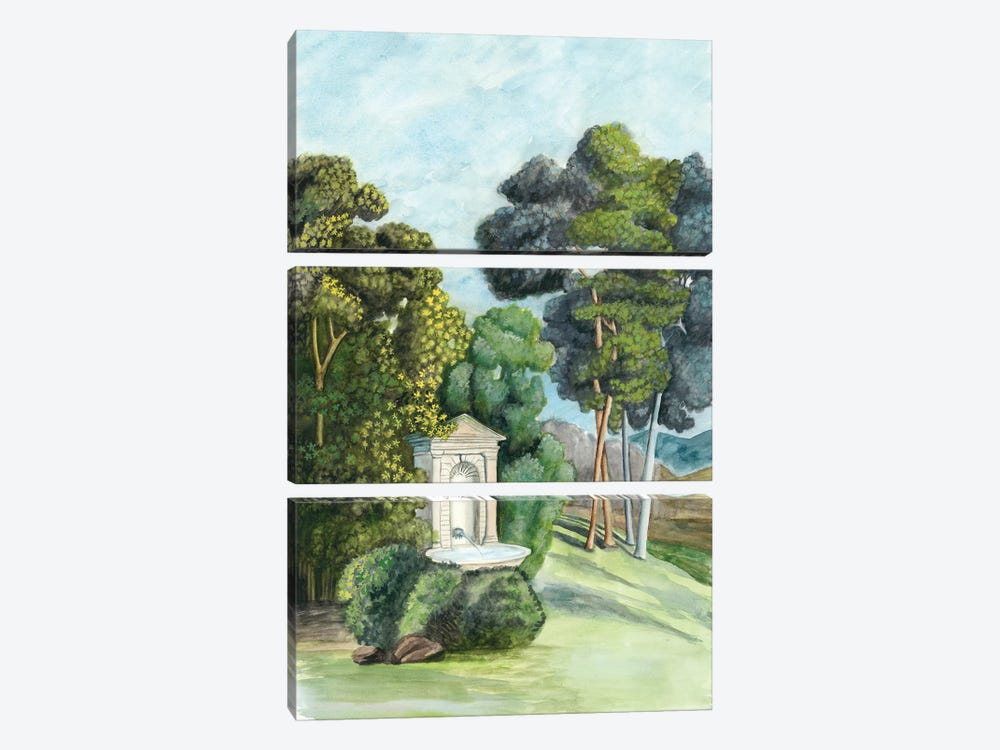 Scenic French Wallpaper I by Naomi McCavitt 3-piece Canvas Print