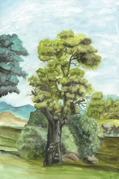 Naomi McCavitt: Scenic French Wallpaper II by Naomi McCavitt