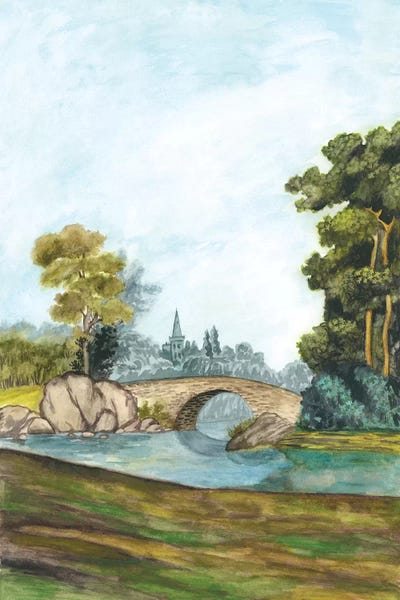 Naomi McCavitt: Scenic French Wallpaper III by Naomi McCavitt