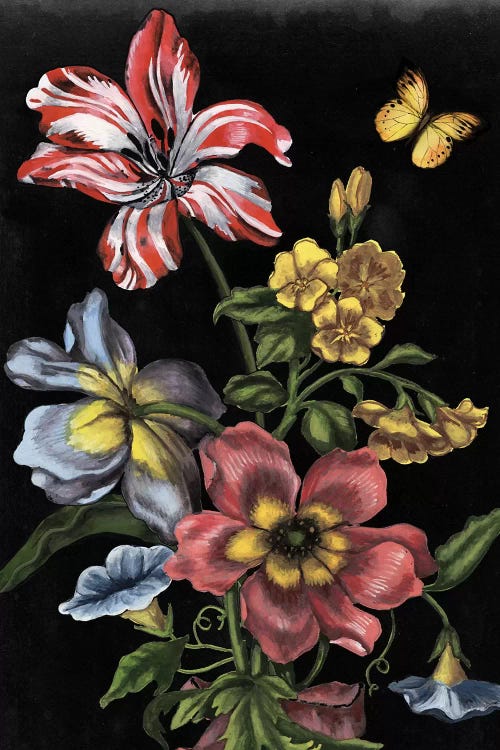 Dark Floral I