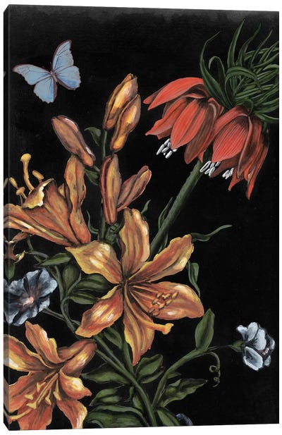 Dark Floral II Canvas Art Print - Naomi McCavitt
