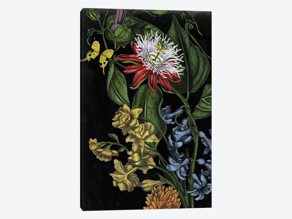 Dark Floral III 1-piece Art Print