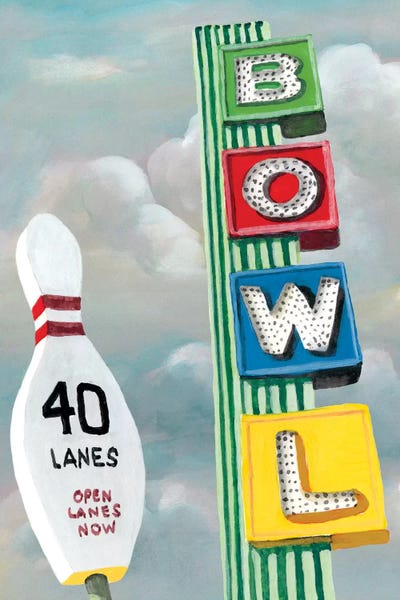 Bowling: American Roadside I by Naomi McCavitt