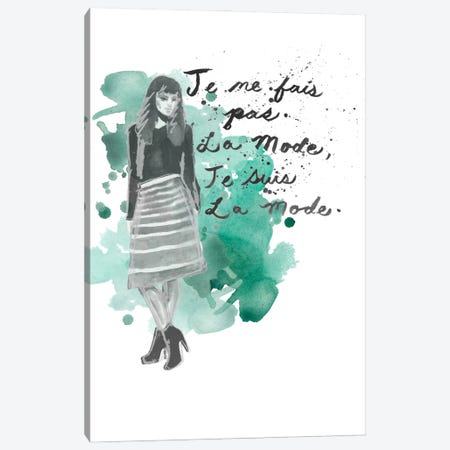 Fashion Quotes I Canvas Print #NMC26} by Naomi McCavitt Art Print