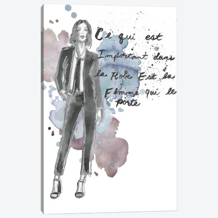 Fashion Quotes III Canvas Print #NMC28} by Naomi McCavitt Canvas Art