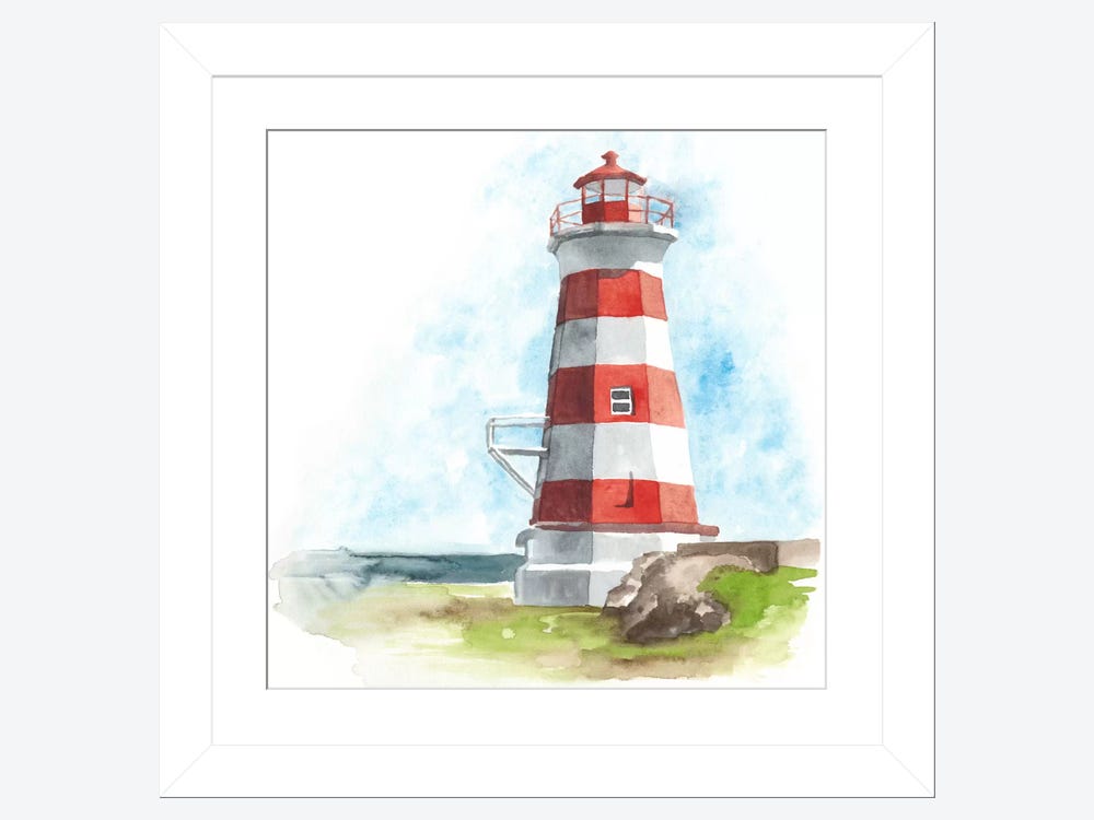 Premium Photo  Hand drawn in watercolor and ink lighthouse