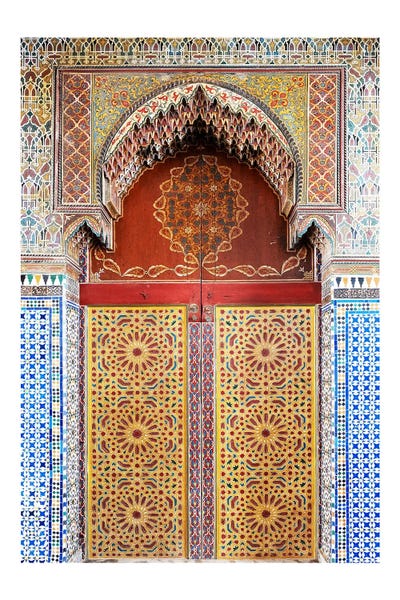 Morocco: Moroccan Mosaic Door by Naomi Davies