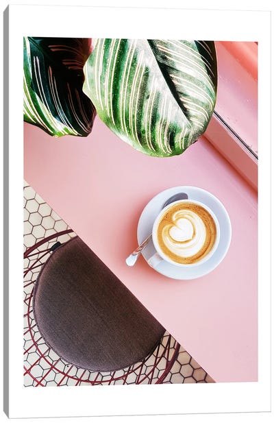 Pink Coffee Poster Canvas Art Print - Barbiecore