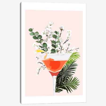 Cosmopolitan Pink Cocktail Canvas Print #NMD110} by Naomi Davies Canvas Print