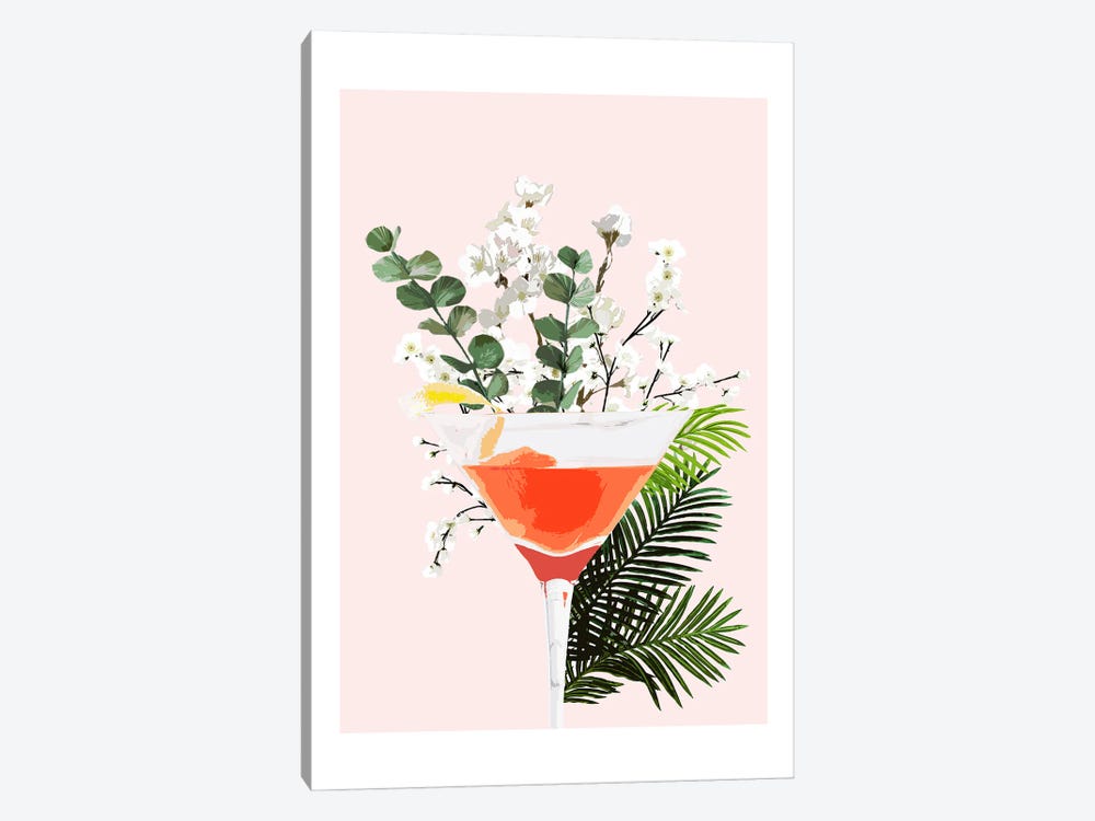 Cosmopolitan Pink Cocktail by Naomi Davies 1-piece Canvas Art