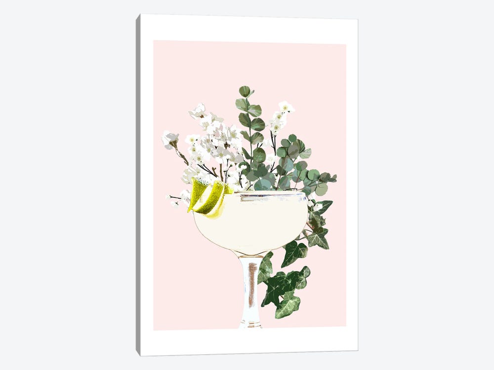 Daiquiri Pink Cocktail by Naomi Davies 1-piece Canvas Print