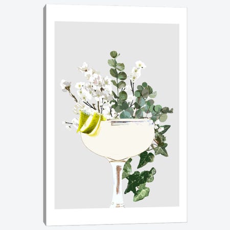 Daiquiri Grey Cocktail Canvas Print #NMD112} by Naomi Davies Canvas Print