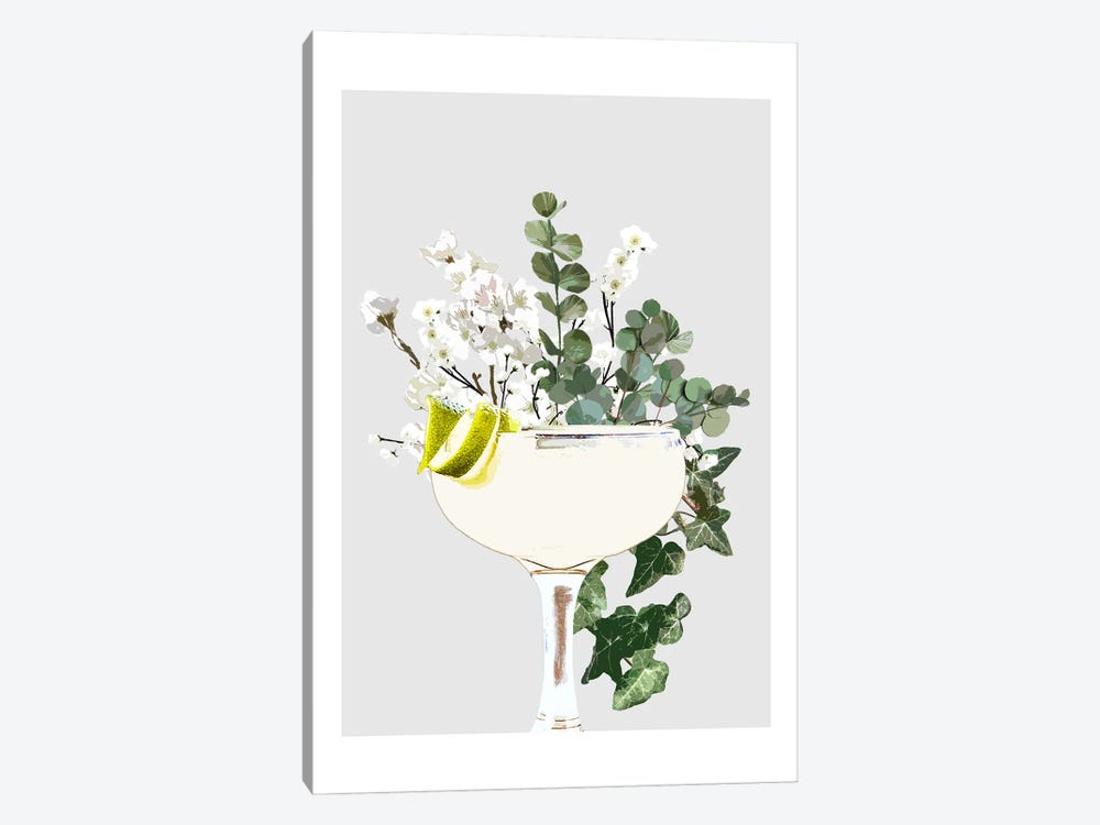 Daiquiri Grey Cocktail by Naomi Davies 1-piece Canvas Artwork