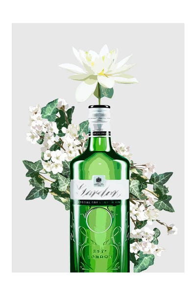 Gin: Gin Bottle Grey by Naomi Davies