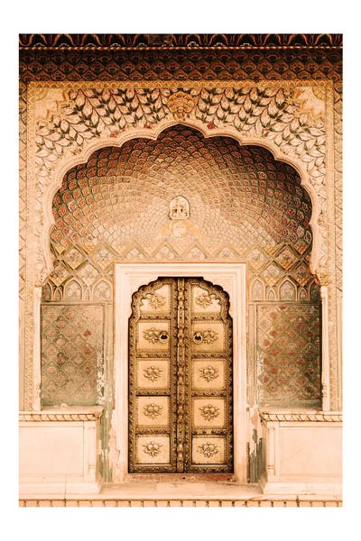 Morocco: Golden Moroccan Door by Naomi Davies