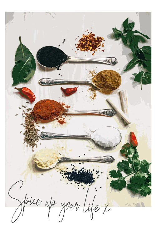 Kitchen Spices by Naomi Davies wall art