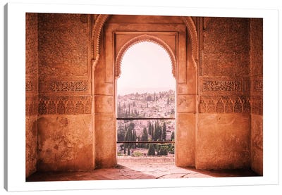 Moroccan Archway Canvas Art Print - Monochromatic Photography