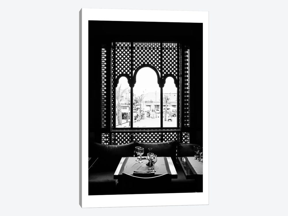 Moroccan Black And White Window by Naomi Davies 1-piece Canvas Art