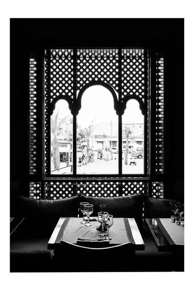 Doors: Moroccan Black And White Window by Naomi Davies