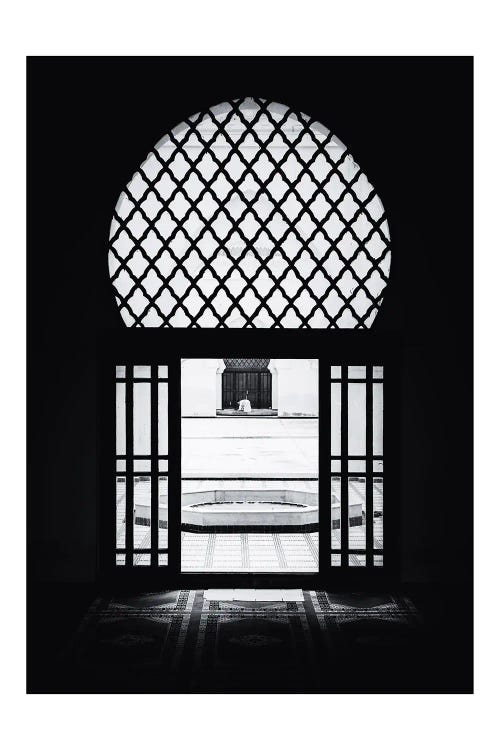 Window In Morocco Black And White