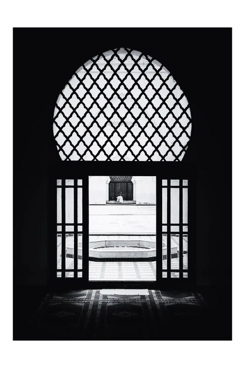 Window In Morocco Black And White by Naomi Davies wall art