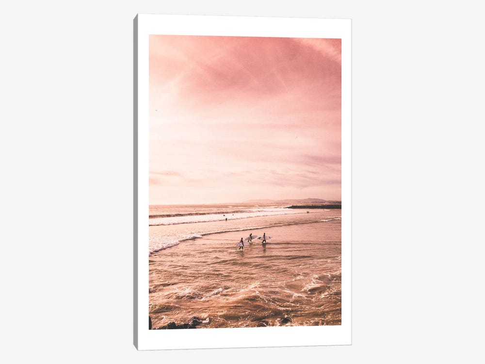 Surfer Sunset Beach by Naomi Davies 1-piece Canvas Art Print