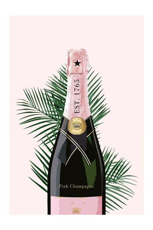 Pink Champagne Bottle