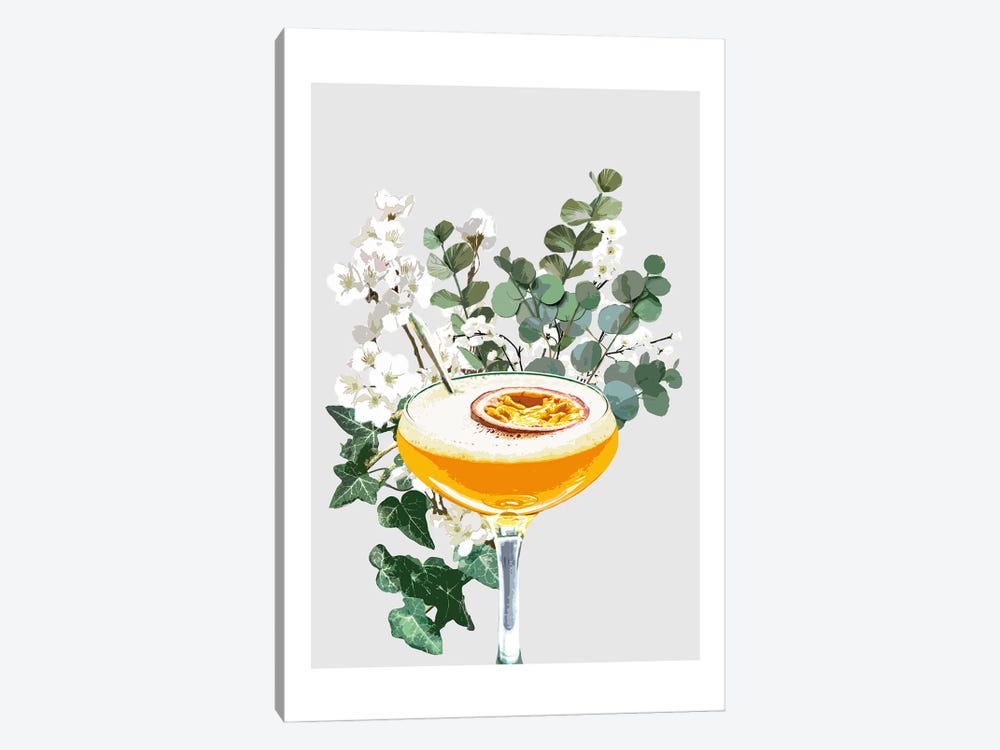 Pornstar Martini Grey Cocktail by Naomi Davies 1-piece Art Print