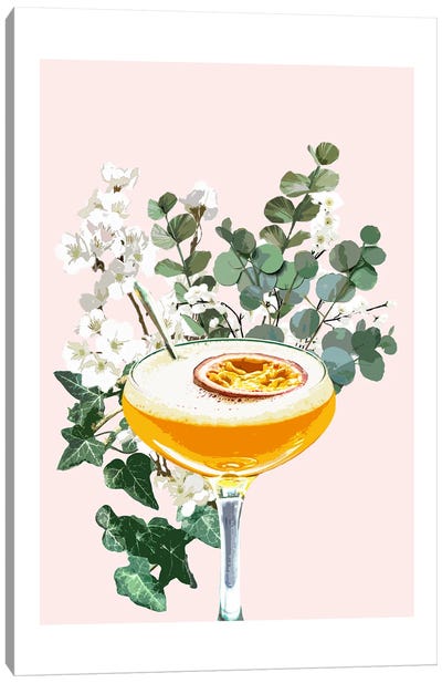 Pornstar Martini Cocktail Canvas Art Print - Naomi Davies